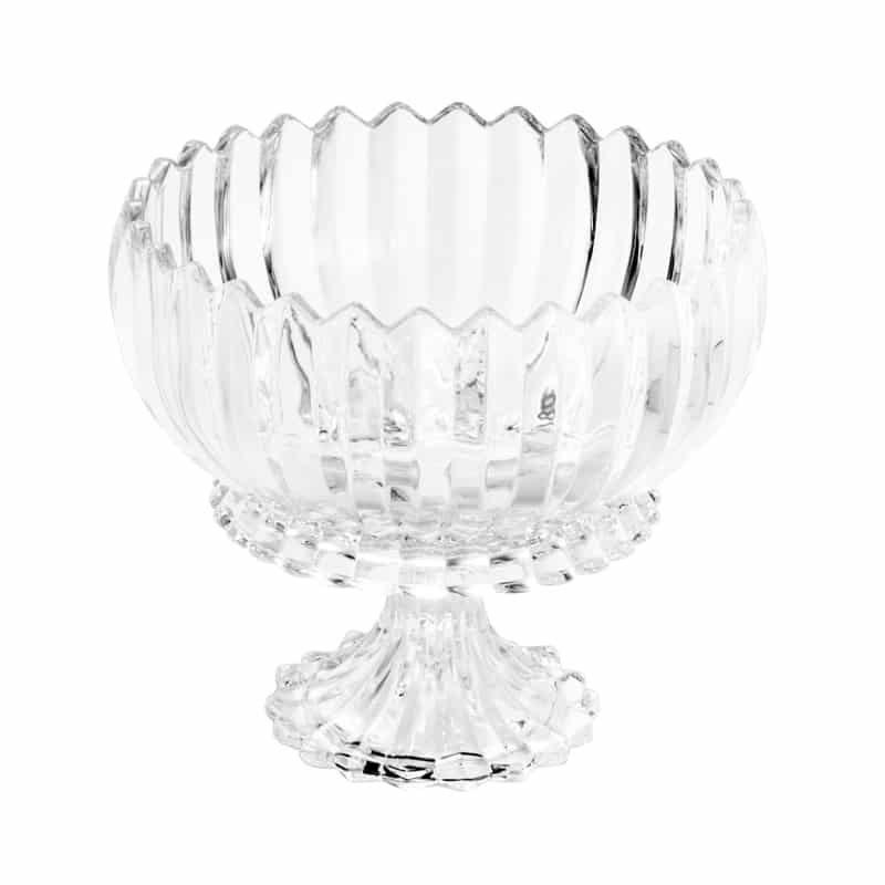 CENTRO DE MESA DECORATIVO CRISTAL DE CHUMBO C/PÉ GENEVA 17x18cm - Imagem 3