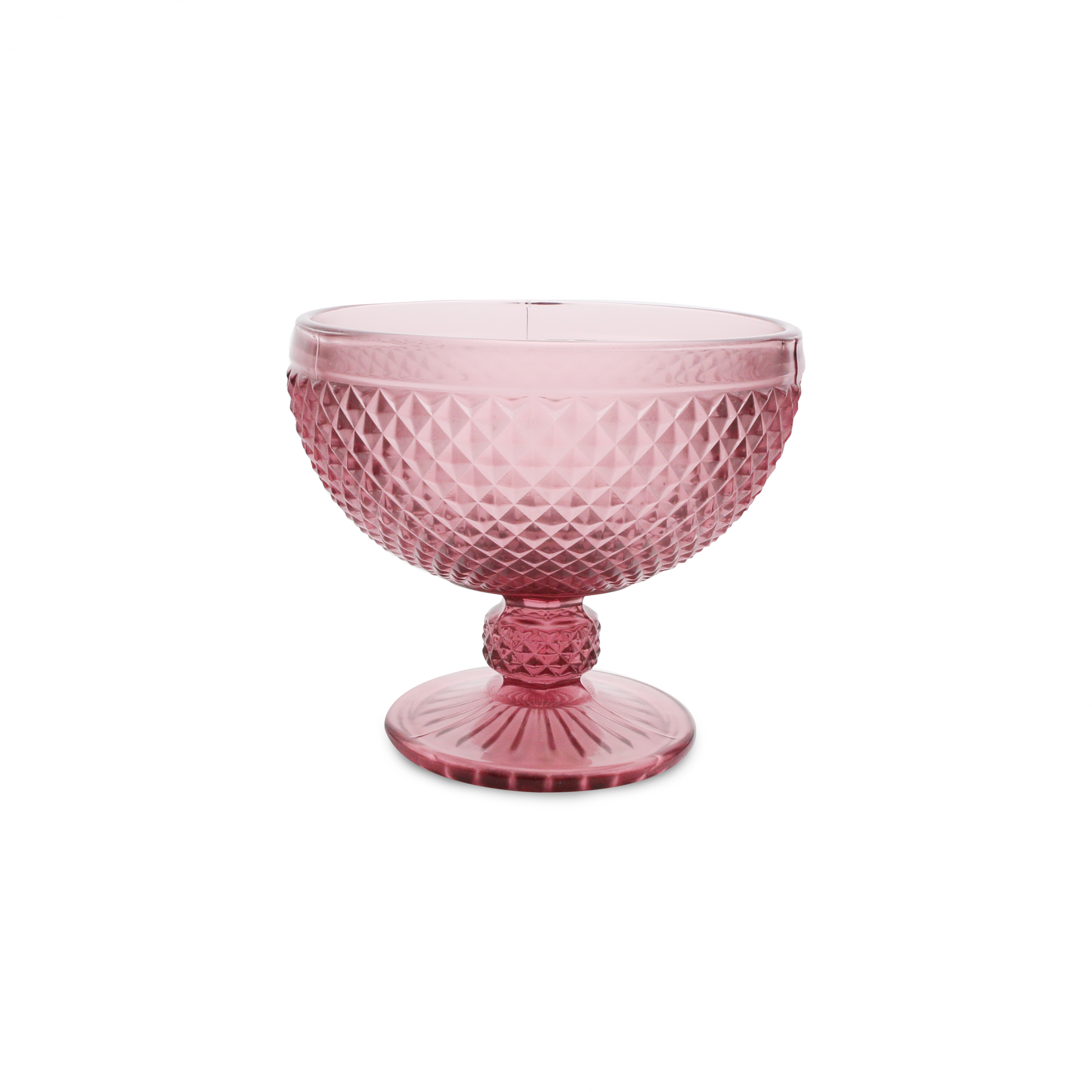 Taça Vidro Sobremesa Bico Jaca Lilás 300ml