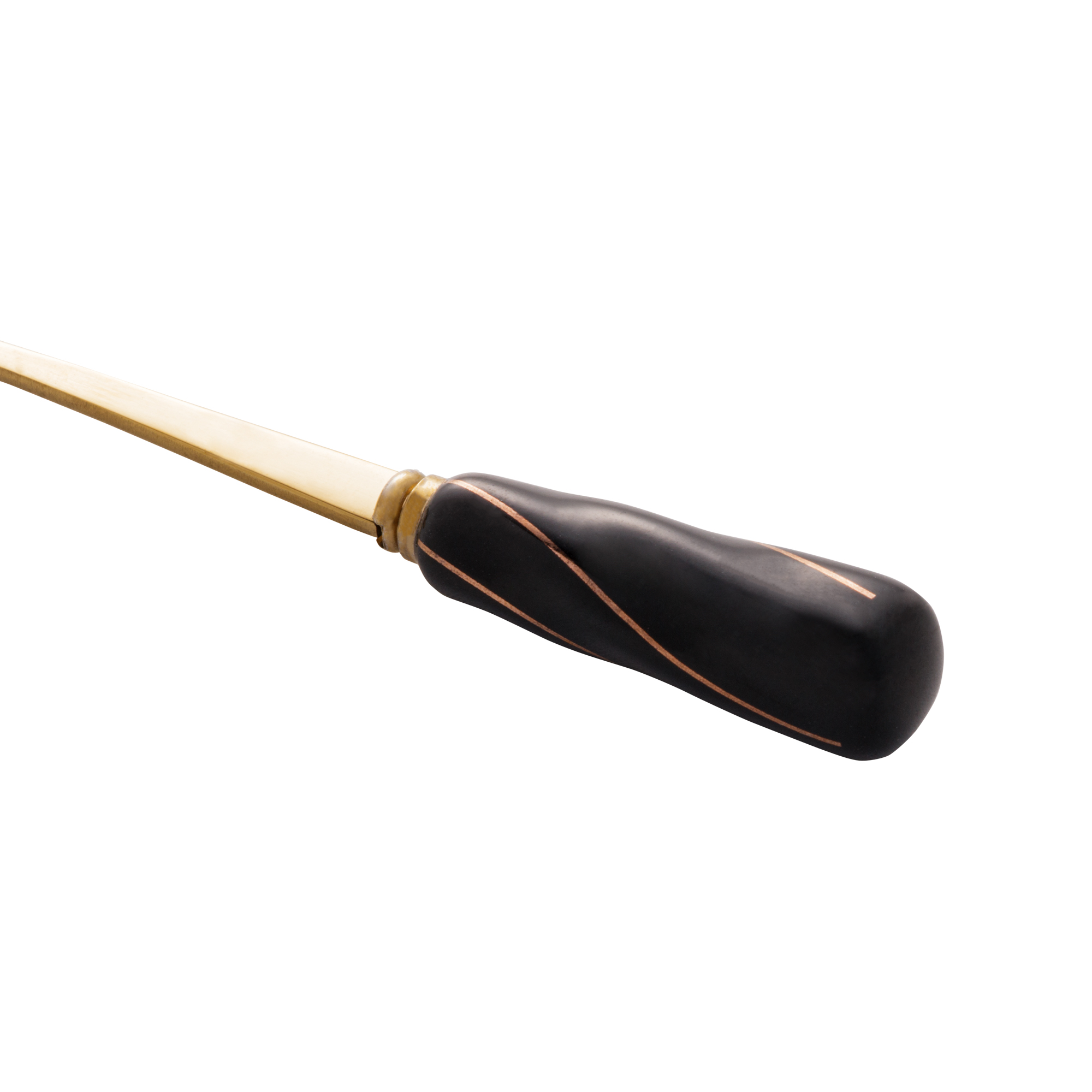 CJ 4 Colheres Aço Inox p/ chá Flowers Dourado/Preto - Imagem 4