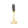 CJ 4 Colheres Aço Inox p/ chá Flowers Dourado/Preto - Imagem 5