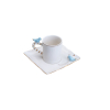 Cj 6 Xícaras Café Porcelana Birds Colorido 80ml - Imagem 2