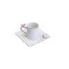 Cj 6 Xícaras Café Porcelana Birds Colorido 80ml - Imagem 4