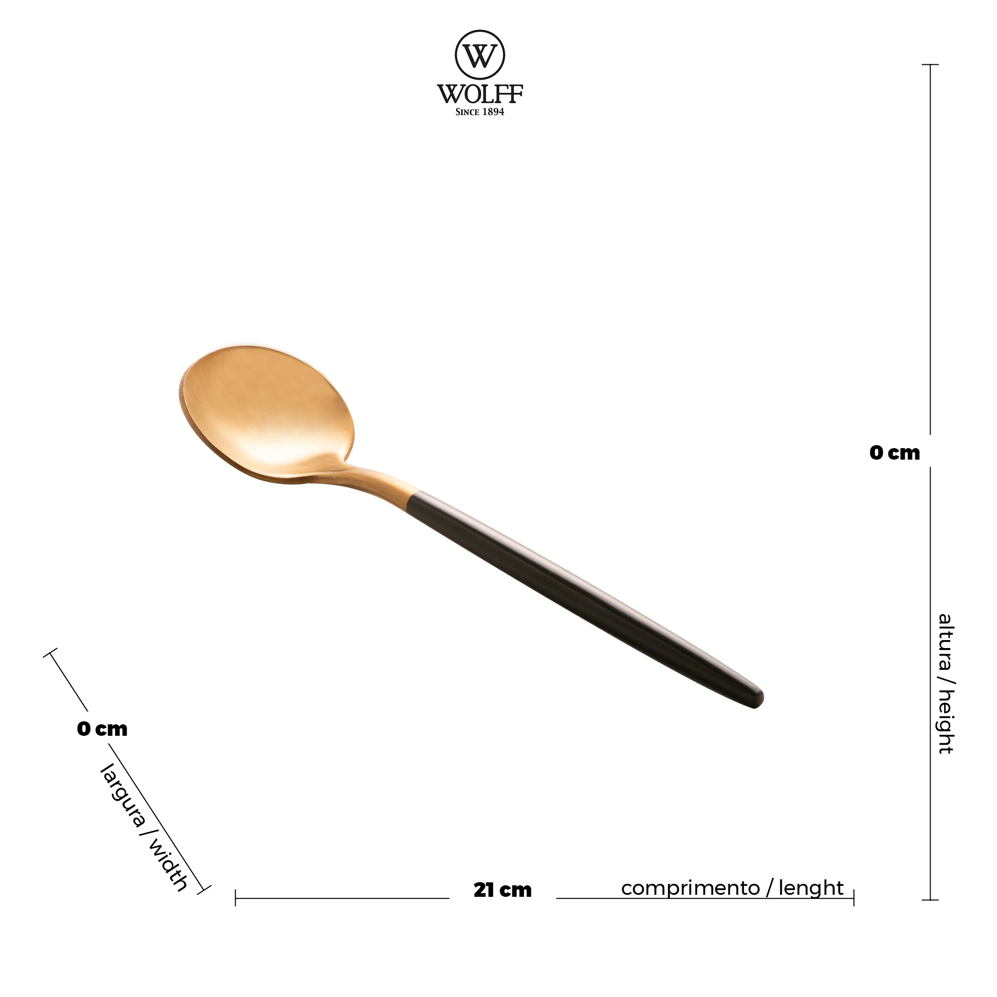 Faqueiro em Aço Inox Kyoto Dourado/Oliva - 24 pçs - Imagem 5