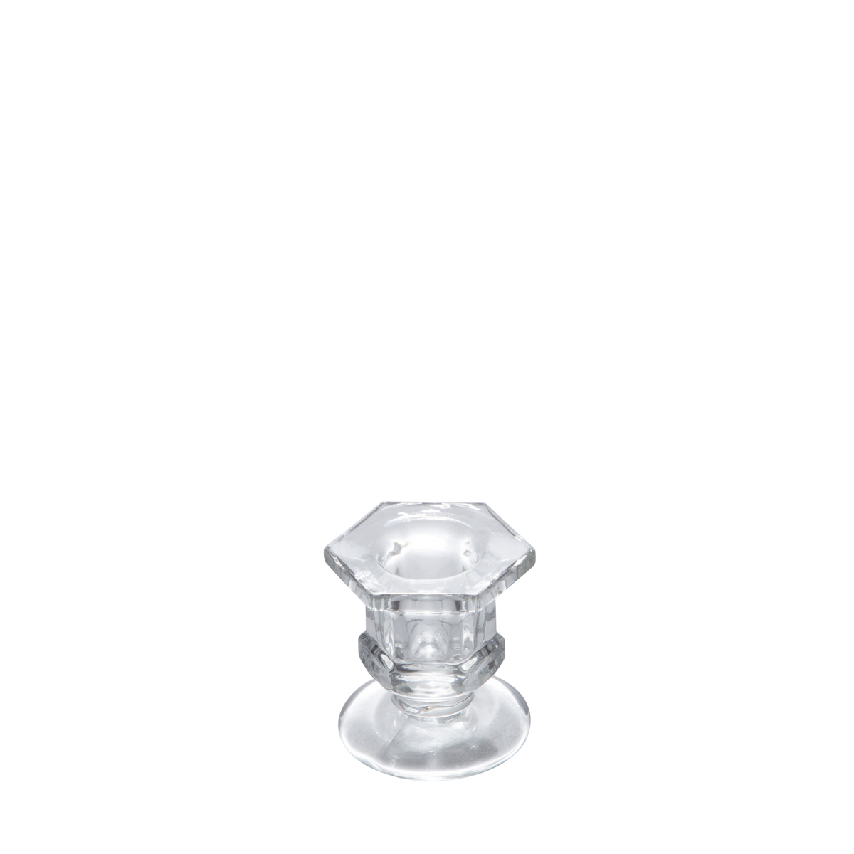 CJ 2 Porta Velas Cristal Claire 6x6cm - Imagem 2