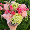 Arranjo Floral Rosas e Hortênsias no Potiche de Cristal - Imagem 2