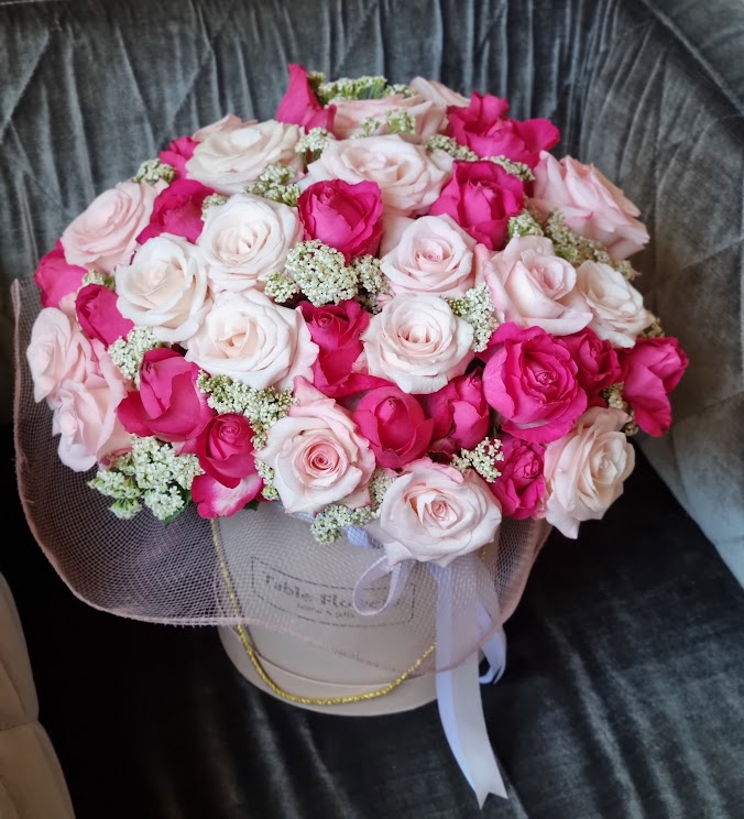 Flowerbox G Rosas Pink