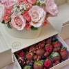 Flowerbox Surpresa Strawberries cor marfim