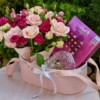 Flowerbox Lily no Potiche de Cristal e Pralinas Lindt - Imagem 2