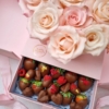 Flowerbox Surpresa Strawberries cor rosa - Imagem 3