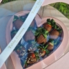Heart Box Morangos cobertos com Chocolate - Imagem 3