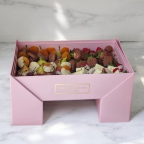 Table Box retangular Bloom Berry - box rosa