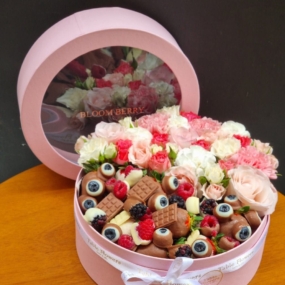 La Belle flores e chocoberry - box rosa