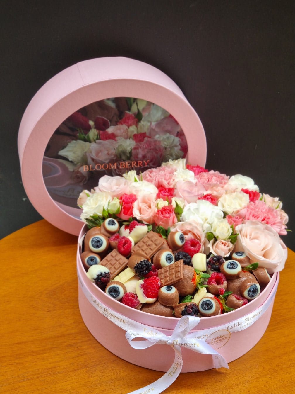 La Belle flores e chocoberry - box rosa