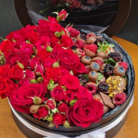 La Belle flores e chocoberry - black