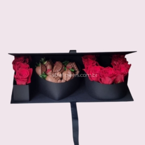 Box I love you Chocoberry e Rosas