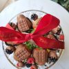 Prato 2 andares cristal com chocoberries, damascos e tâmaras - Imagem 3