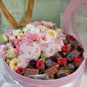 La Belle mix de flores e chocoberry - rosa