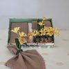 Kit Mesa Posta 4 Guardanapos e 4 Argolas Orquídeas - Imagem 3