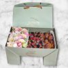 Table box bloom berry- VERDE OLIVA COM FLORES
